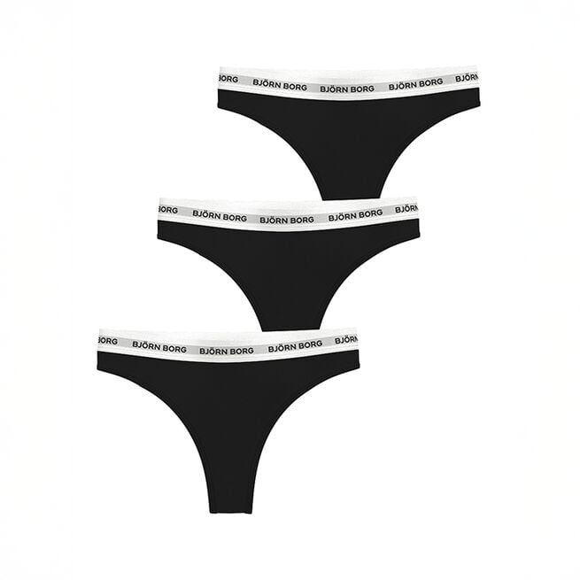 Logo Thong 3-pak Sort
