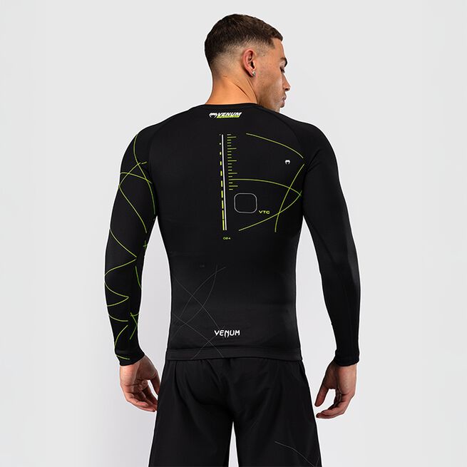 Training Camp 4.0 Rashguard Langærmet Sort Grøn