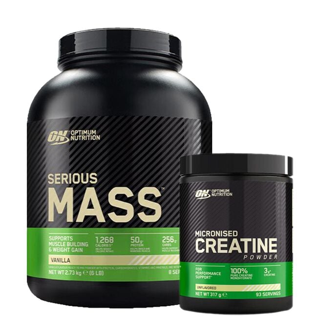  Serious Mass Gainer, 2727 g + Creatine Powder, 300 g