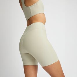 Röhnisch Ribbed R Bike HW Tights, Agate Gray Ribstrikkede Cykelshorts Beige