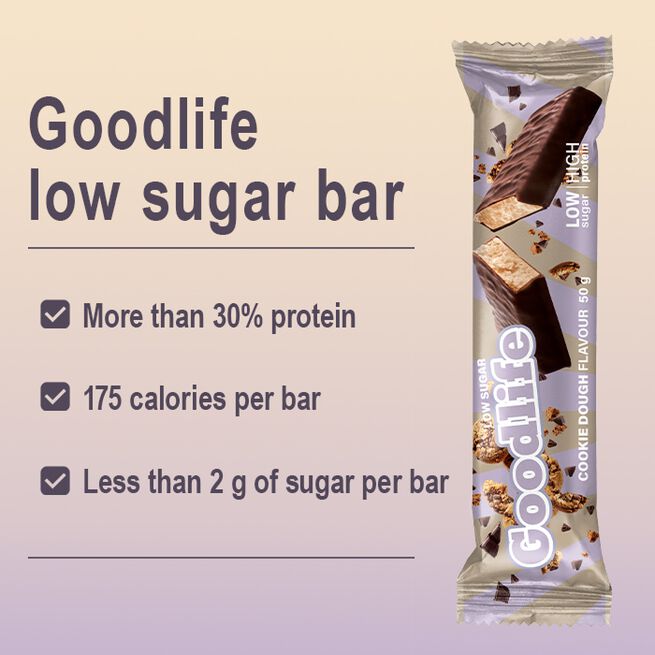 15 x Low Sugar Protein Bar 50 g Cookie Dough (NEW!)