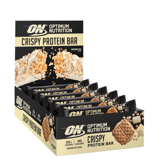 10 x Optimum Protein Crisp Bar, 65 g, Marshmallow 