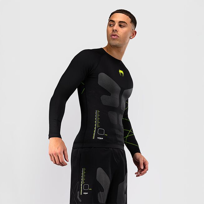 Training Camp 4.0 Rashguard Langærmet Sort Grøn