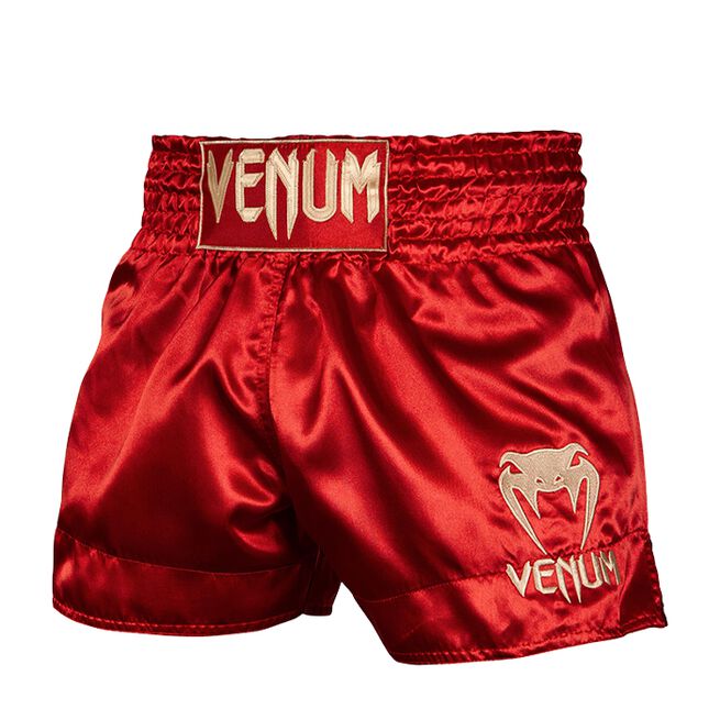Klassiske Muay Thai Shorts Rød/Guld