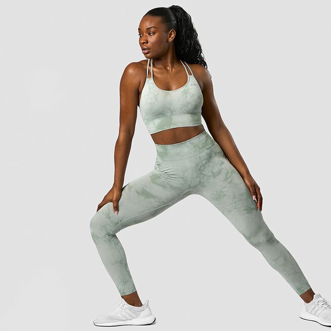 Define Seamless Tie Dye Sport-BH Grøn