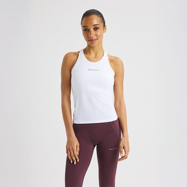 Jacquard Tanktop Hvid