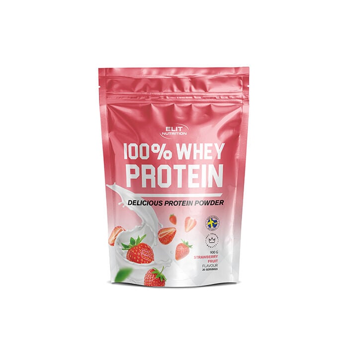 ELITE 100% Whey Protein 900 g (6 smagsvarianter) strawberry