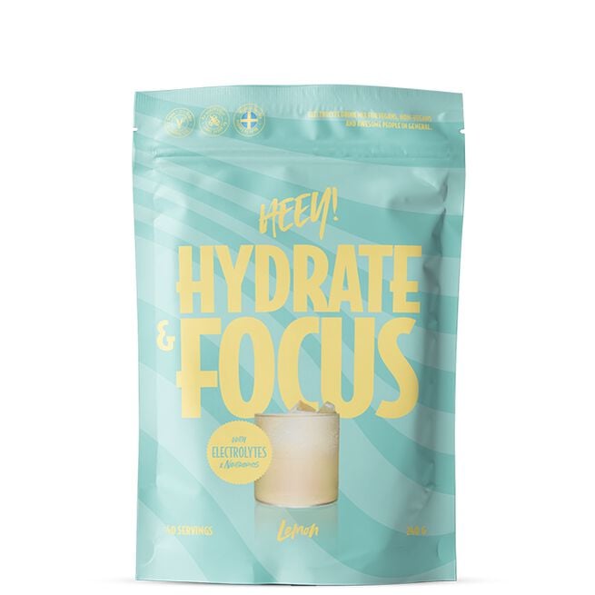 Hydrate & Focus Elektrolytter + Lions Mane Citron 240 g