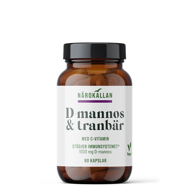 D-Mannos + Tranebær 60 Kapsler