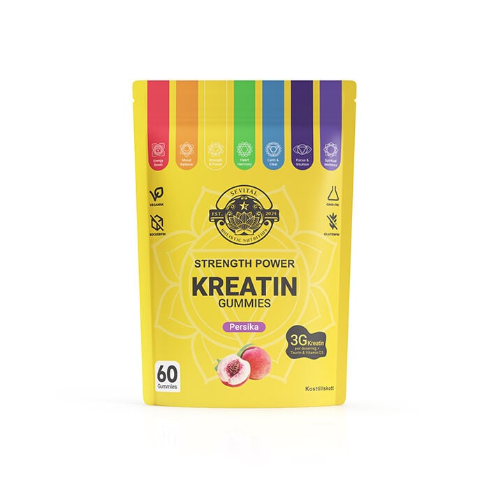 Kreatin 60 Gummier Fersken Peach