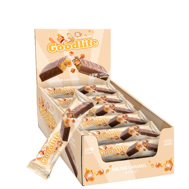 15 x Goodlife Low Sugar, 50 g Salted Caramel