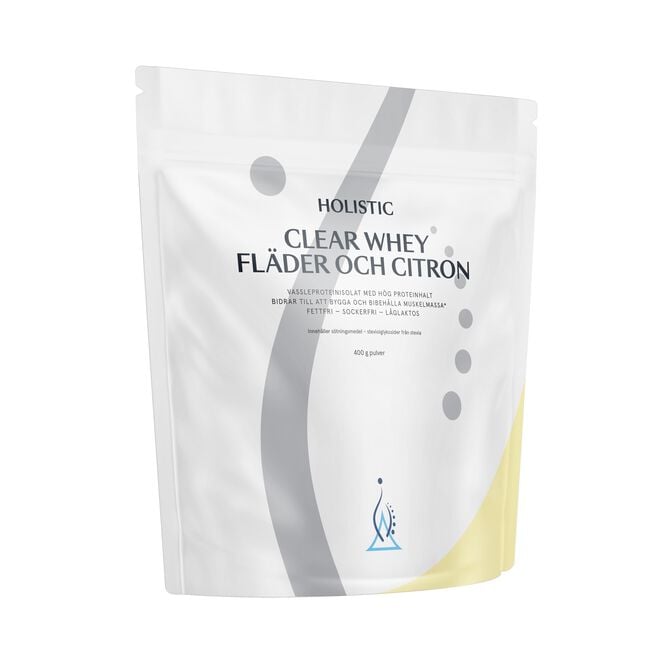Clear Whey valleproteinisolat hyldeblomst og citron 400g