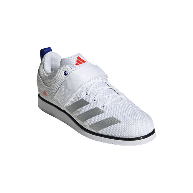 Powerlift 5 Sko Hvid Sølv