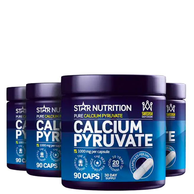 STORT KØB 4 x Calcium Pyruvat Fat Burner 90 Kapsler