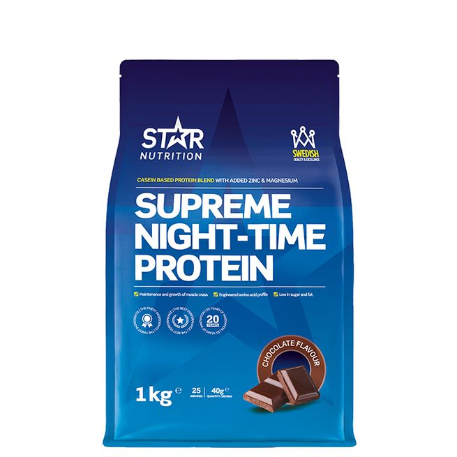 Supreme Night Time Blandet protein 1 kg Chocolate