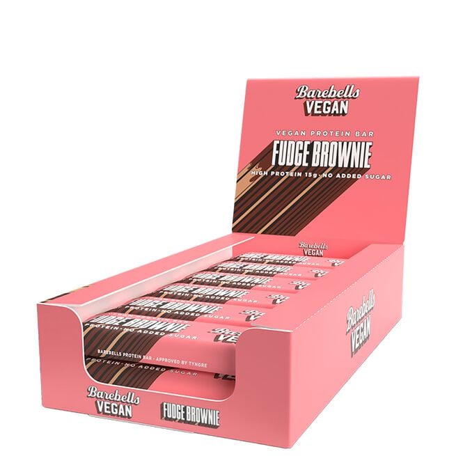 12 x Barebells Vegan Protein Bar 55 g Fudge Brownie