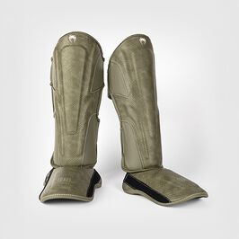 Venum Impact Evo Scales Shinguards Army Green, L  Impact Evo Scales Benskinner Grøn