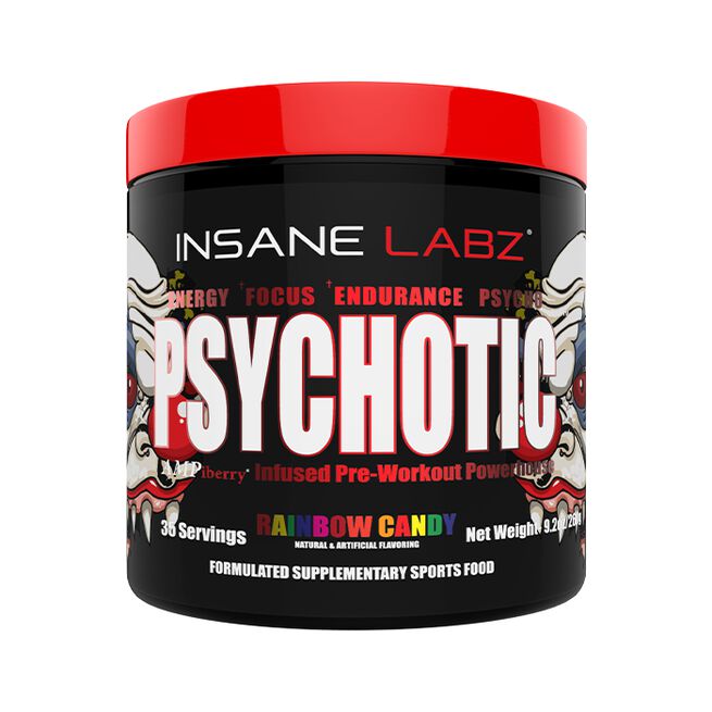 Psykotisk Pre-Workout 35 portioner Rainbow Candy
