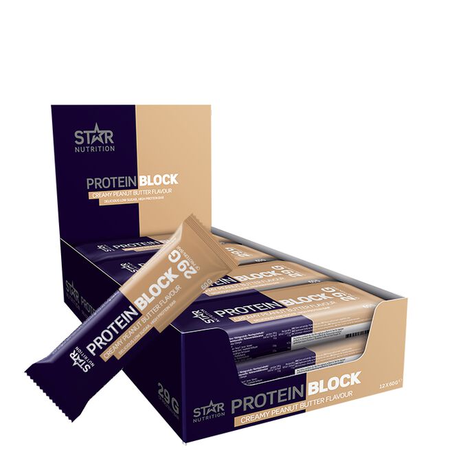 12 x Protein Block Bar 60 g Creamy Peanut