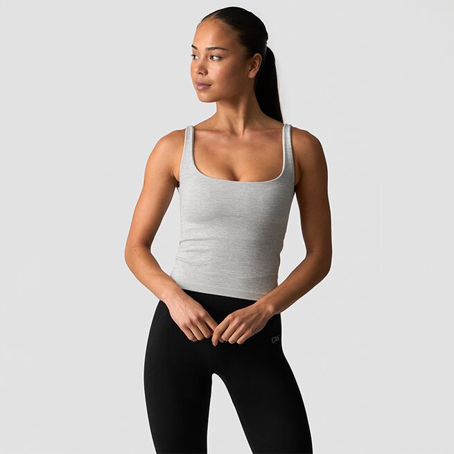 Smooth Seamless 2-i-1 Top Grå