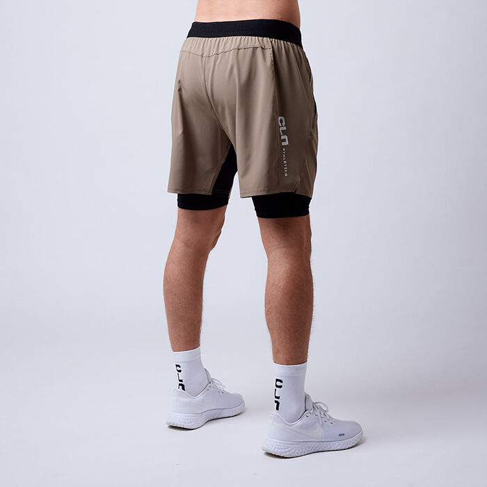Rep 2 in 1 Shorts Khaki