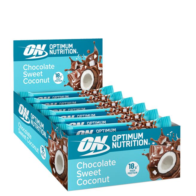 12 x Optimum Proteinbarer 55-59 g Chocolate Sweet Coconut