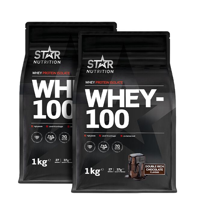 Mix&Match: 2 x Whey-100 Valleprotein 1 kg