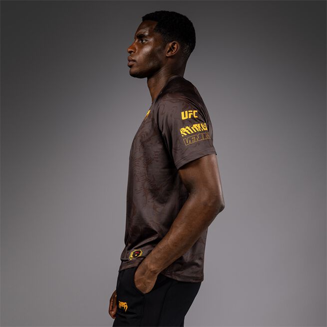 UFC Fusion by Venum Fight Week Men's Dry-Tech T-Shirt Earthen Brown