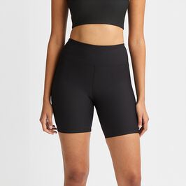 Ribbed R Bike HW Tights, Black, XS  Ribstrikkede Cykelshorts Sort