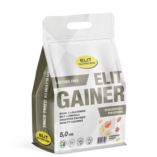 ELIT Gainer Laktosefri 5 kg Strawberry Banana