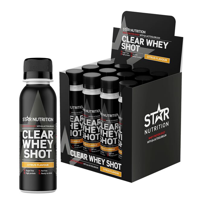 12 x Clear Whey Protein Shot 100 ml Citrus