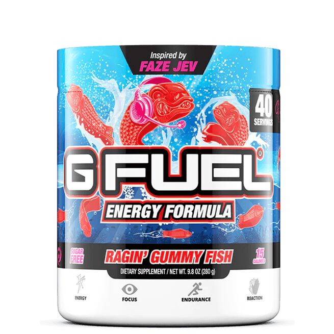 G Fuel Energy Formula Energidrikpulver 40 portioner Ragin Gummy Fish