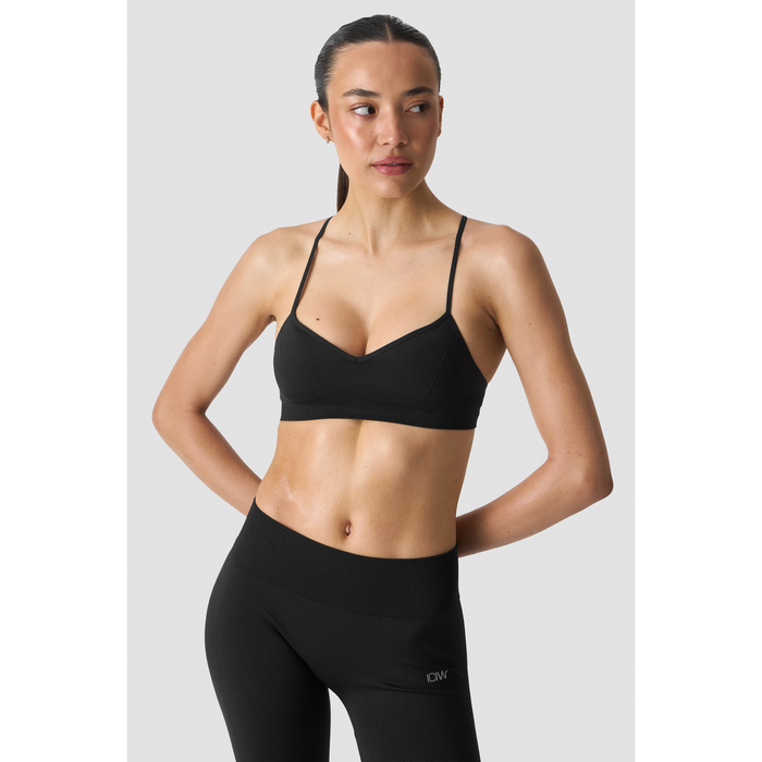 Shape Sports-BH med Tynde Stropper Sort