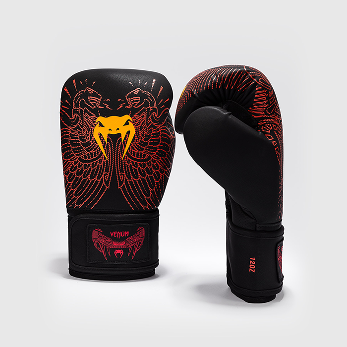 Venum Quetzal Fury Boksehandsker Sort R&oslash;d Orange
