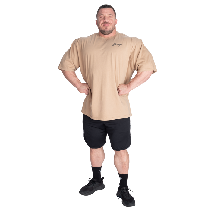 Washed T-shirt Beige