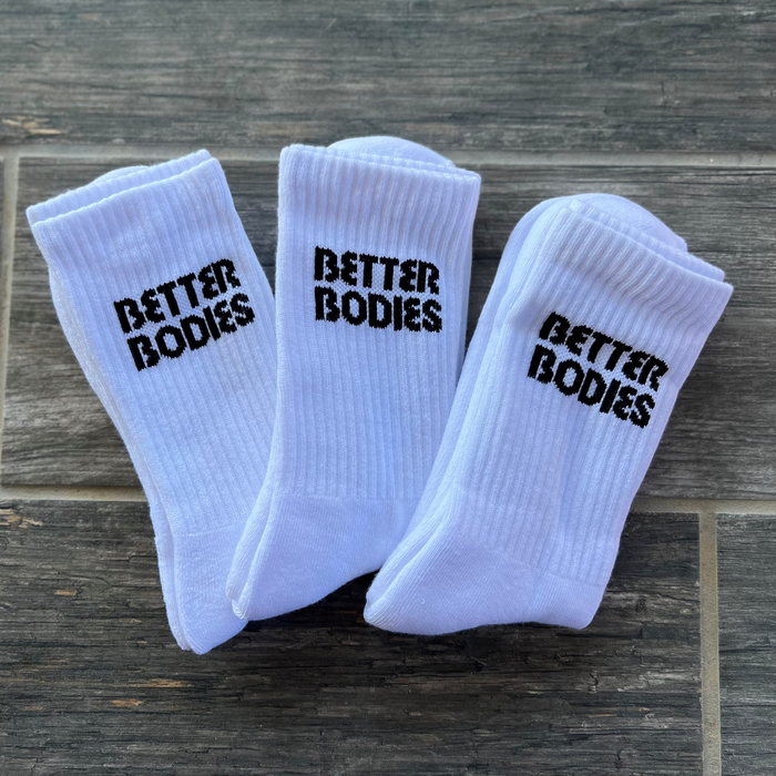 BB crew socks 3-p, White