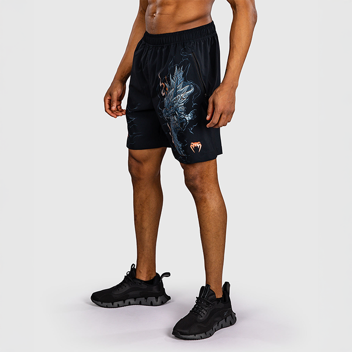 Venum Thunder Dragon Tr&aelig;ningsshorts Sort Gr&aring; Kobber