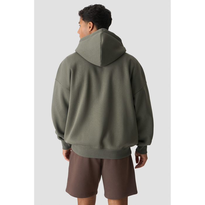 Everyday Relaxed Hoodie Gr&oslash;n