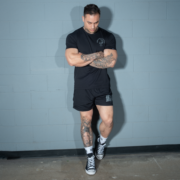 Mesh Standard Tee, Black
