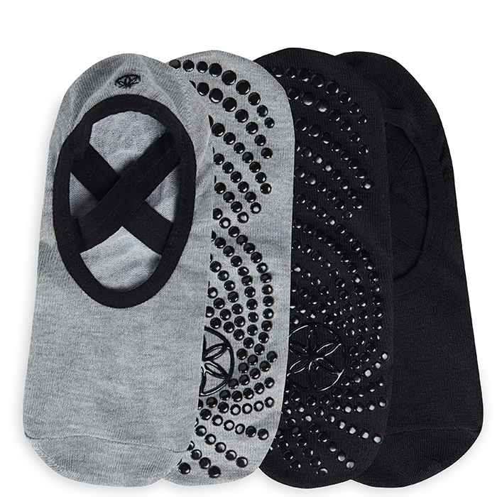 Grippy Yogastr&oslash;mper 2-pak