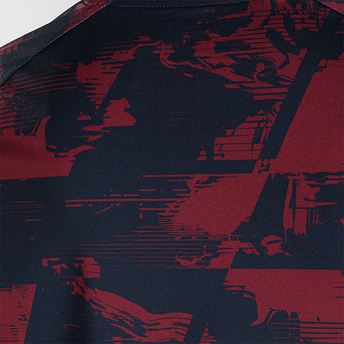 UFC Zenith by Venum Fight Week Dry Tech T-shirt Bl&aring; R&oslash;d Gr&aring;