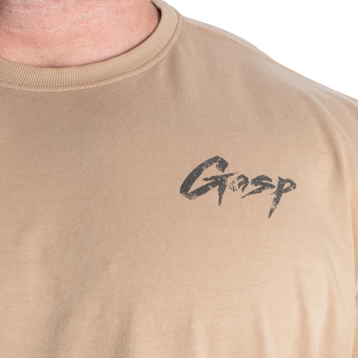 Washed T-shirt Beige