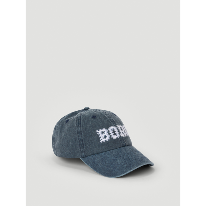 Borg Washed Bold Logo Kasket M&oslash;rkebl&aring;