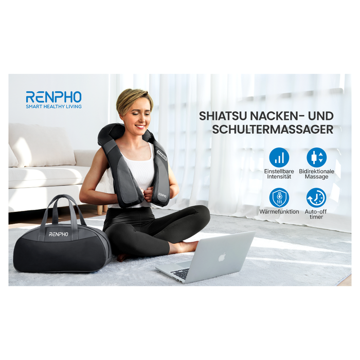 U-Neck Go Shiatsu Nakke- og Skuldermassage