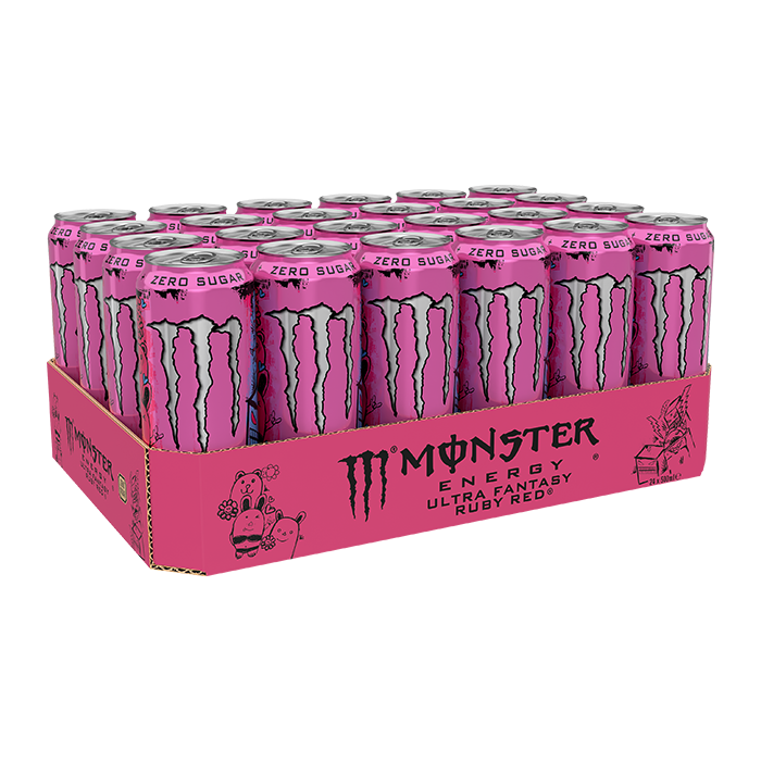 24 x Monster Energy Ultra Fantasy Ruby Red Energidrik 50 cl Fantasy Ruby Red