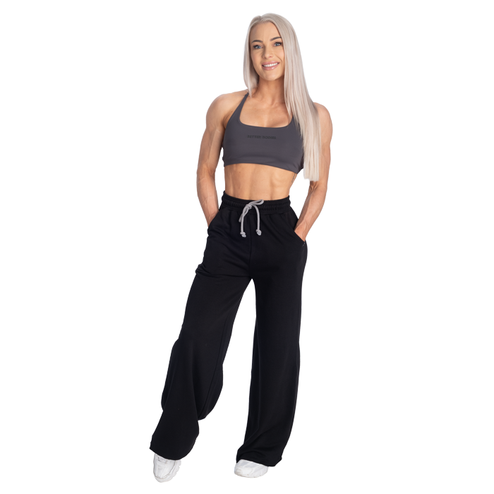 Wide Sweatpants Sort