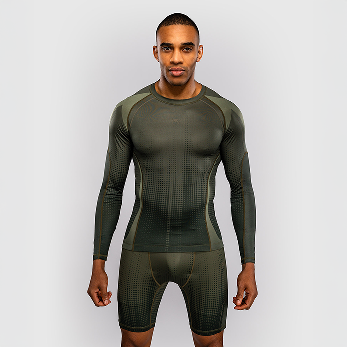 Venum Stealth Lang&aelig;rmet Rashguard Khaki Gr&oslash;n