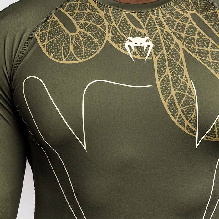 Serpenti Rashguard Lang&aelig;rmet Khaki Bronze Ivory