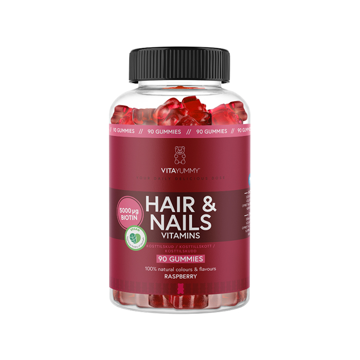 Hair & Nails Vitamins Hindb&aelig;r 90 stk. Gummies
