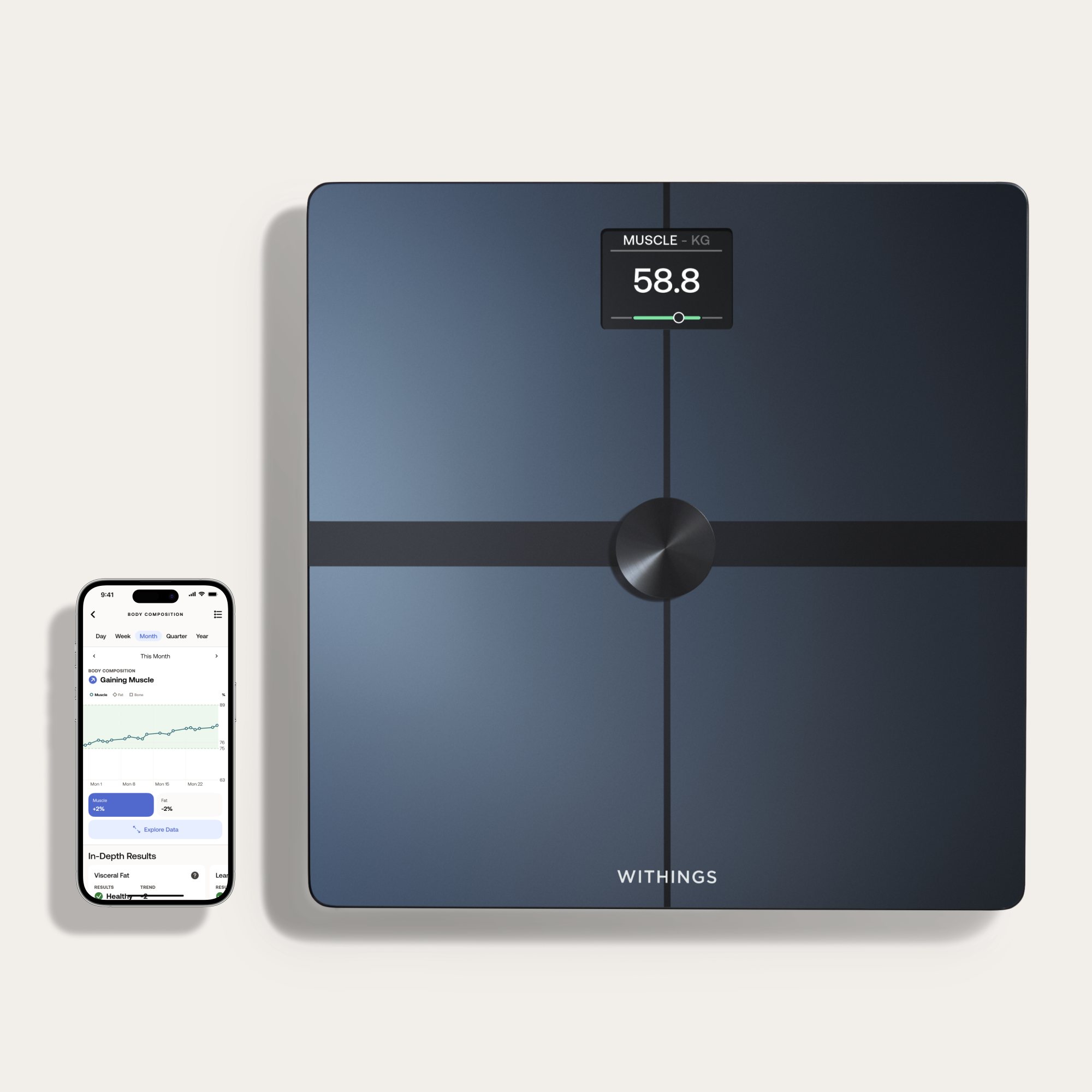 Body Smart Diagnostisk Personv&aelig;gt Sort